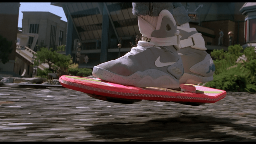 Auto Laced Shoes on a hoverboard!! Give me this future!!